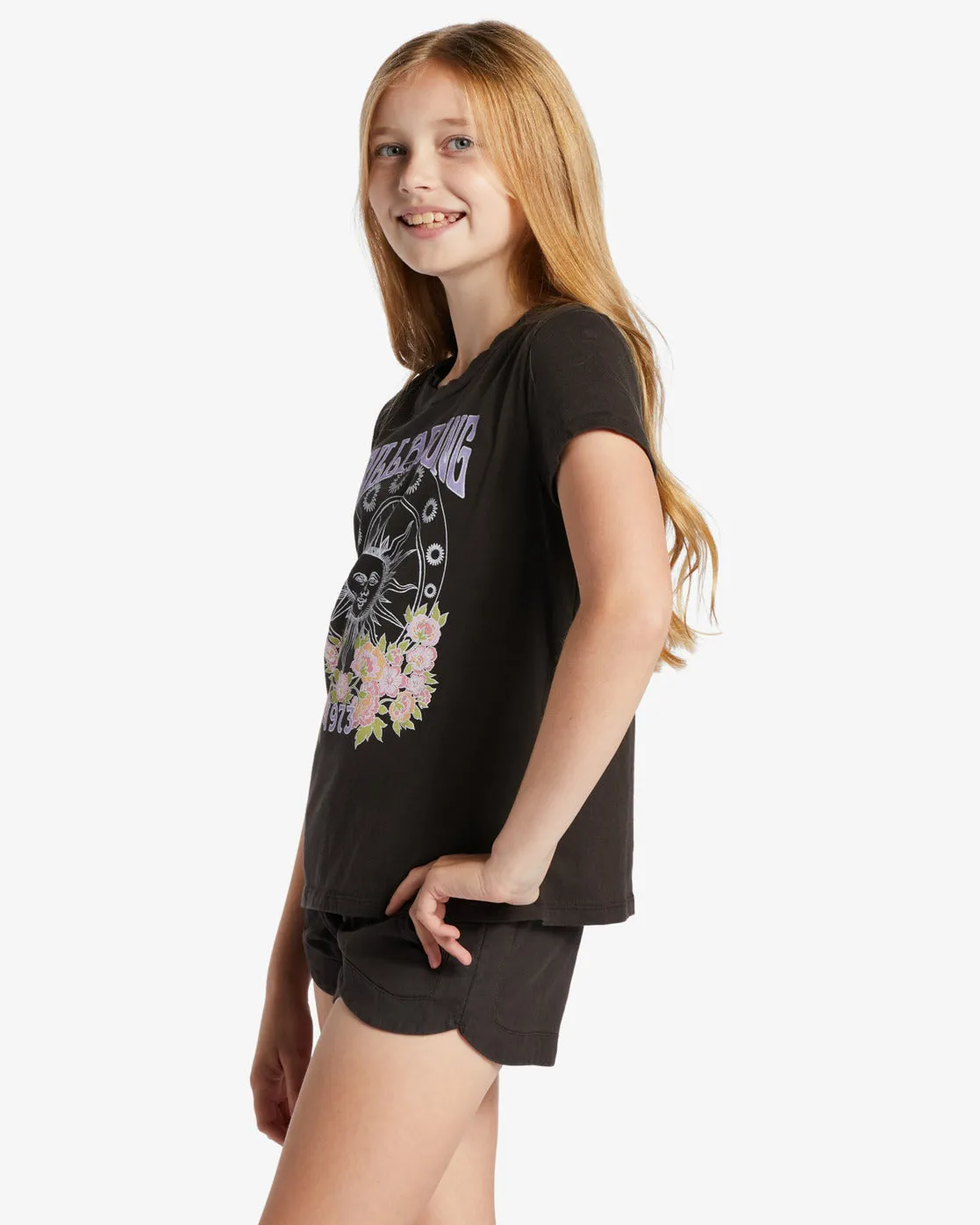 Girls Kissed By The Sun T-Shirt - Off Black sold by Billabong product image thumbnail 2