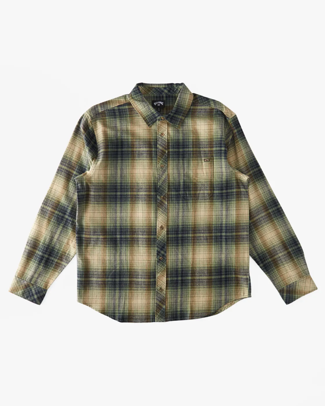 Coastline Flannel Long Sleeve Shirt - Sage sold by Billabong product image thumbnail 5