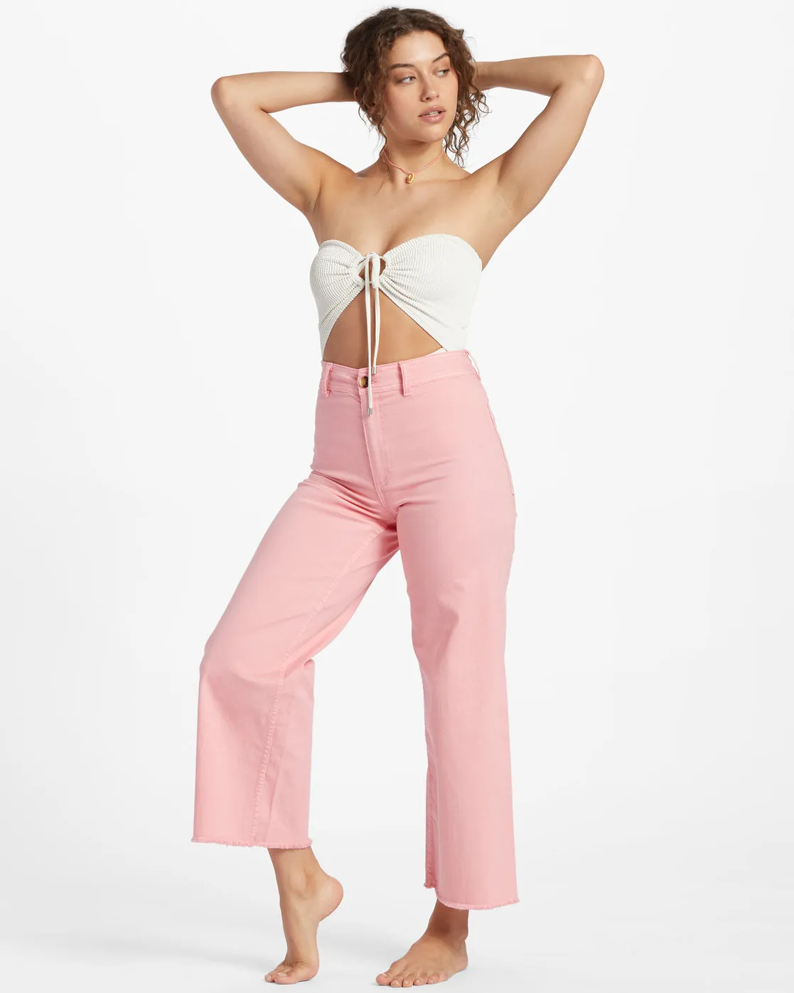 Free Fall High-Waist Pants - Flamingo sold by Billabong product image thumbnail 2