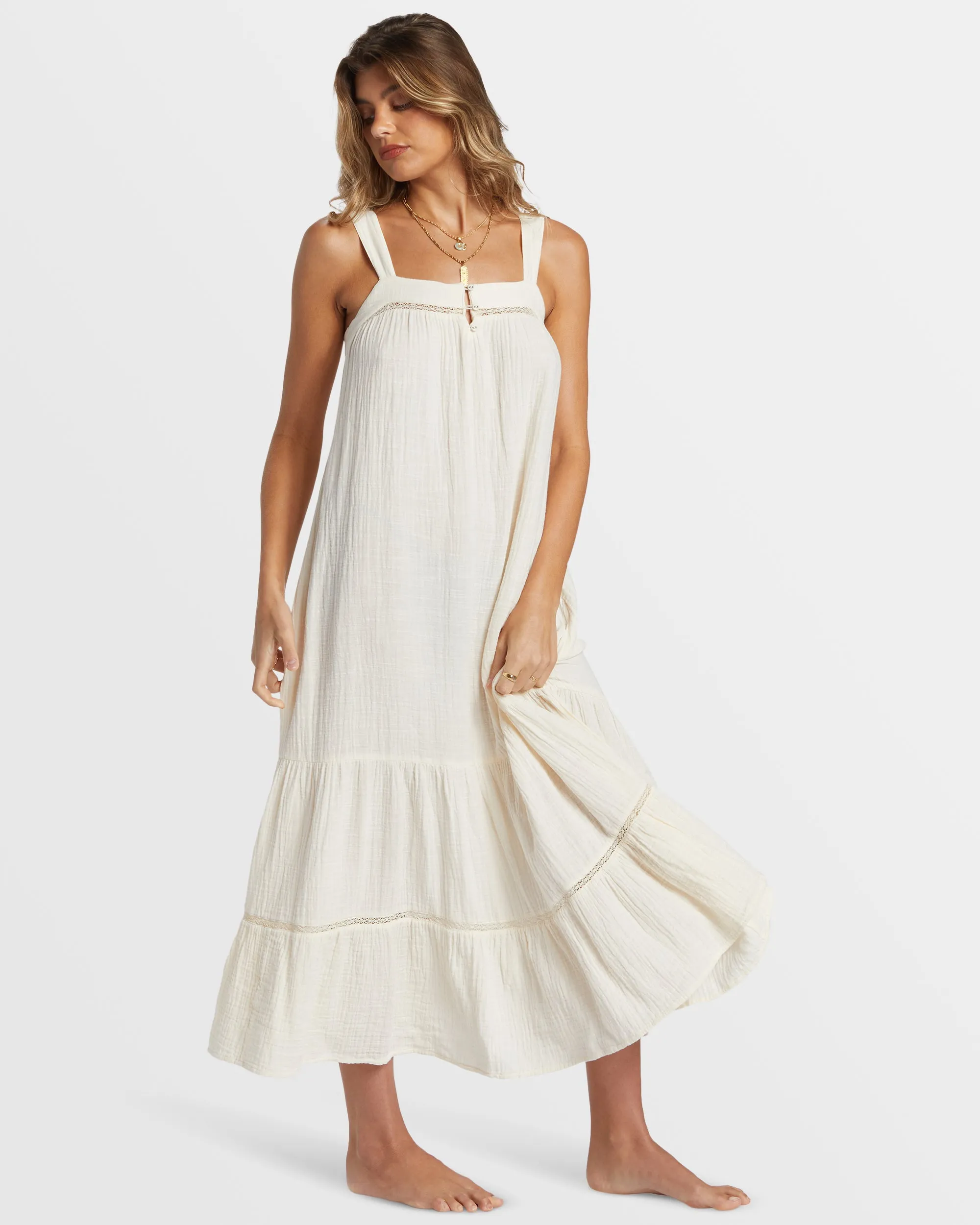 Summers End Maxi Dress - White Cap sold by Billabong product image thumbnail 4