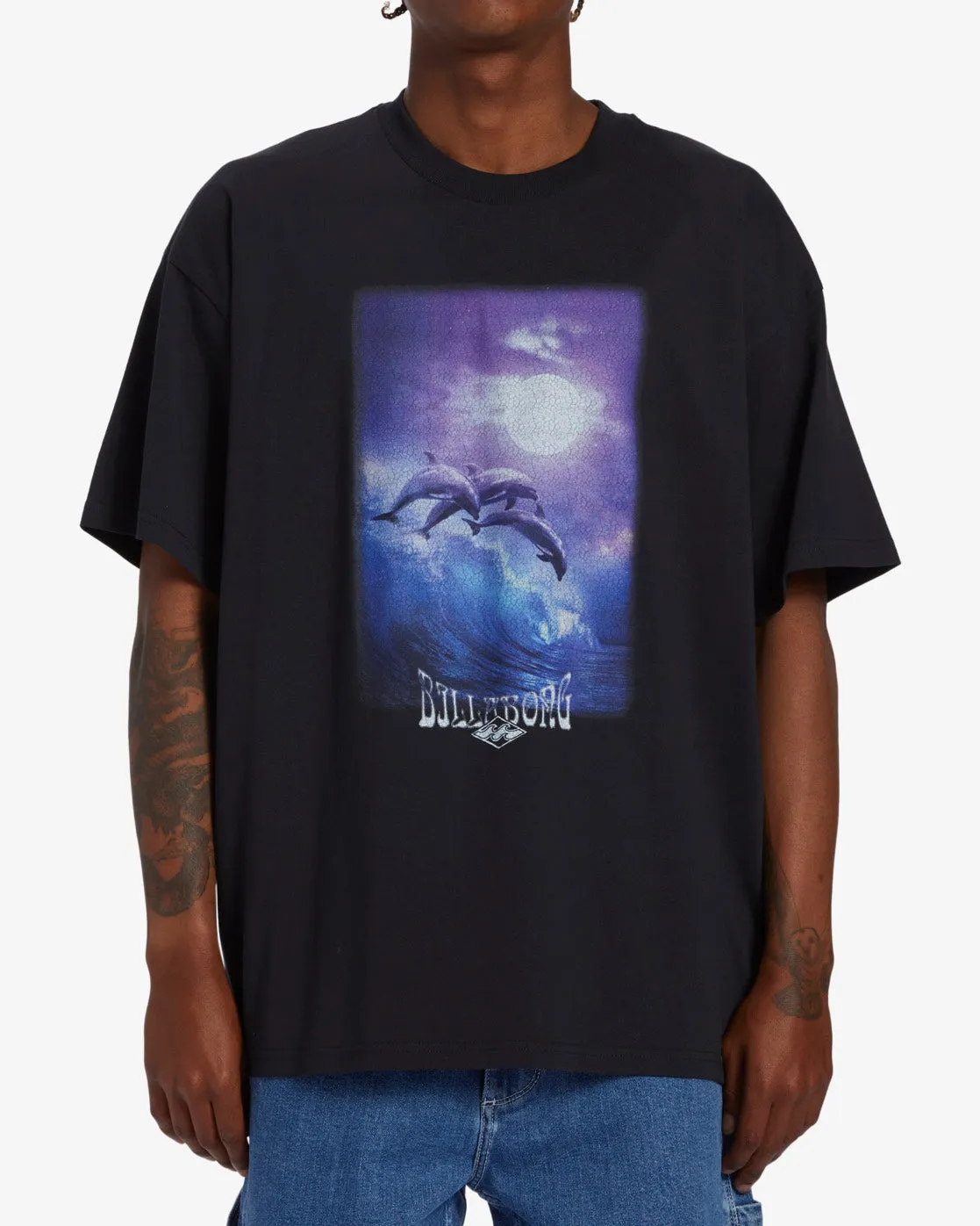 Dolphin Love OG T-Shirt - Black sold by Billabong