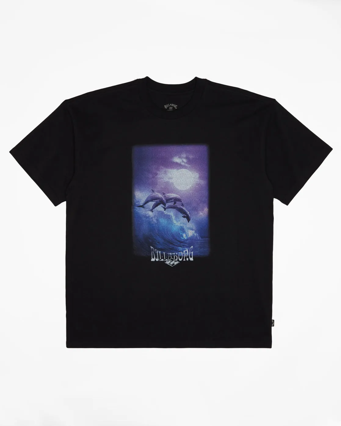 Dolphin Love OG T-Shirt - Black sold by Billabong product image thumbnail 5
