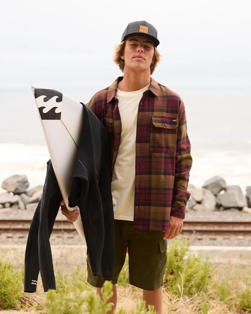 Offshore Long Sleeve Flannel Shirt - Port sold by Billabong