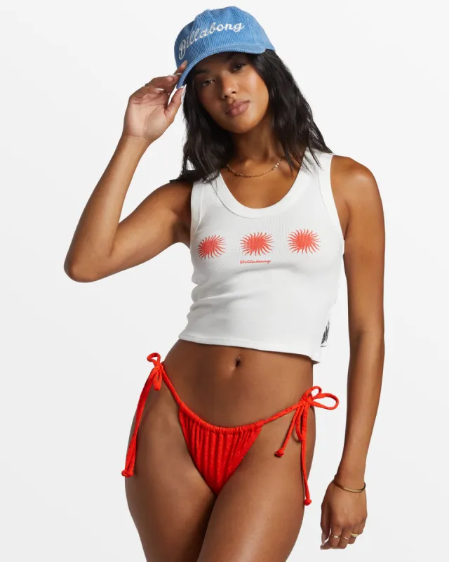 On Repeat Fitted Tank Top - Salt Crystal 1 sold by Billabong