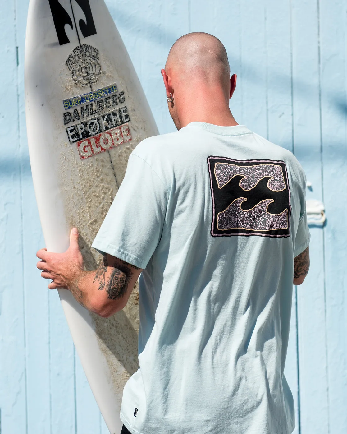 Crayon Wave Short Sleeve T-Shirt - Coastal Blue sold by Billabong