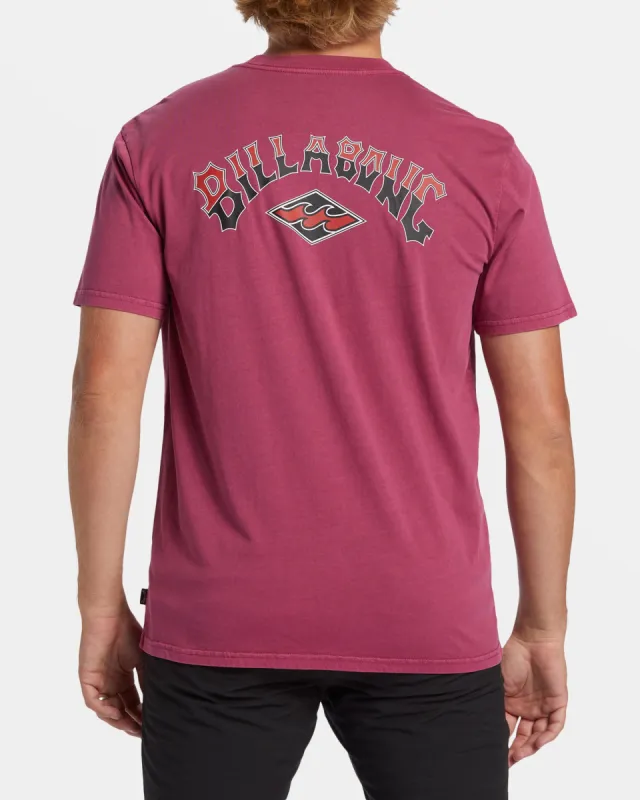 Arch Wash T-Shirt - Jam sold by Billabong