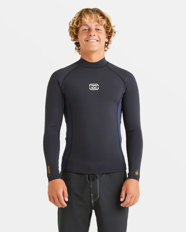 1/1mm Absolute Natural Upcycler Back Zip Wetsuit Jacket - Dark Navy sold by Billabong