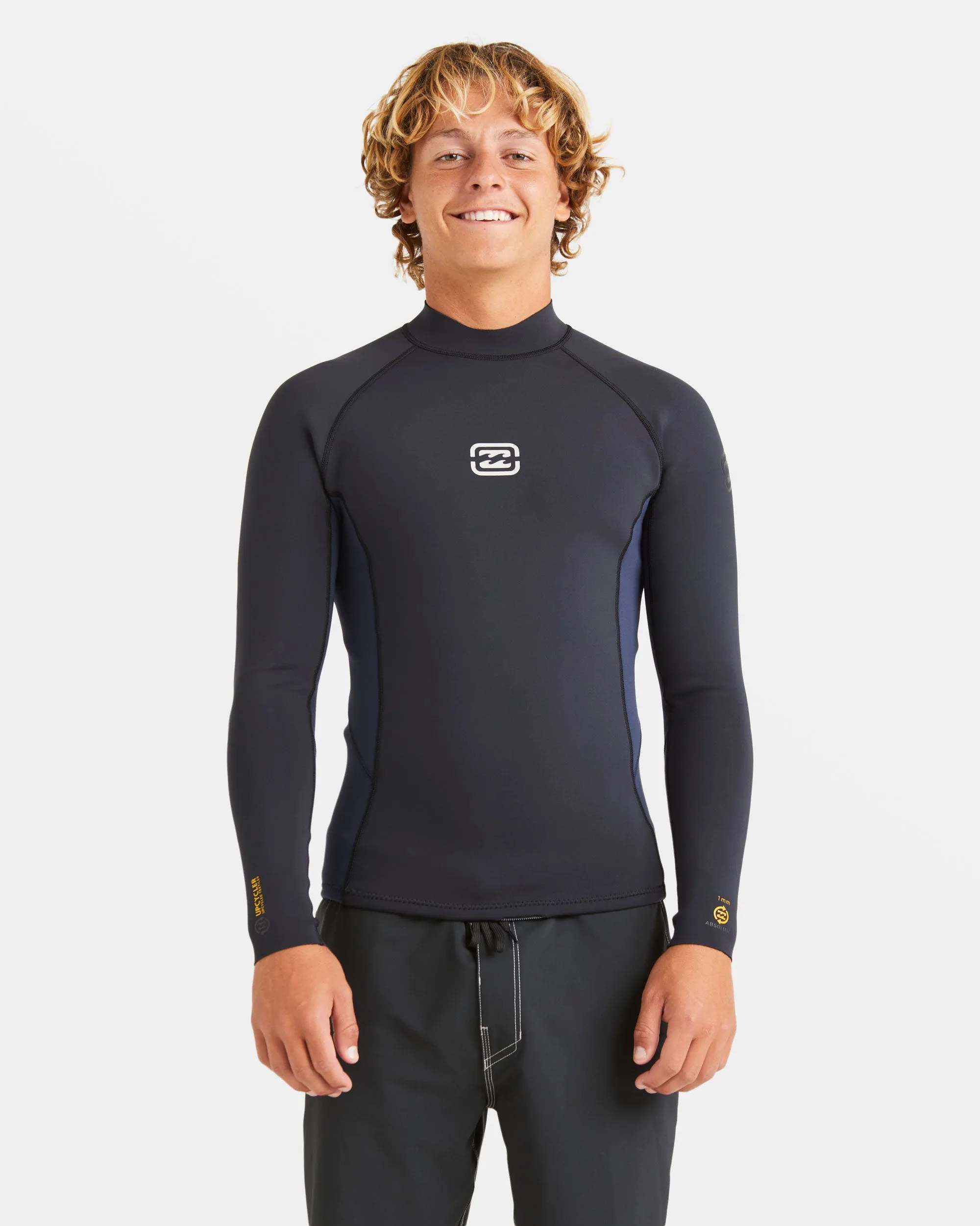 1/1mm Absolute Natural Upcycler Back Zip Wetsuit Jacket - Dark Navy sold by Billabong