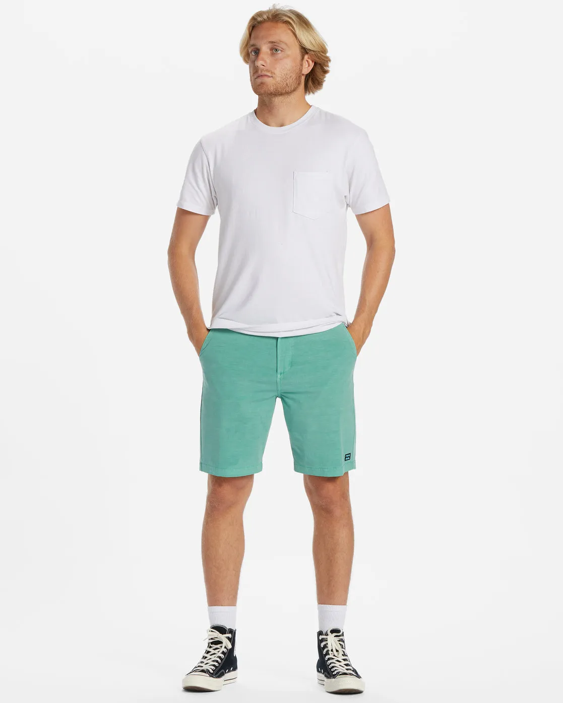 Crossfire Wave Washed 18" Hybrid Submersible Shorts - Dusty Jade sold by Billabong product image thumbnail 2