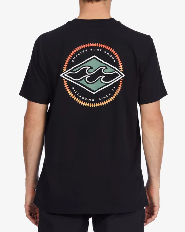 Rotor Diamond T-Shirt - Black sold by Billabong