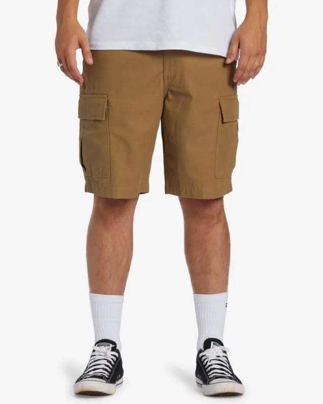 Combat Cargo Shorts - Light Khaki sold by Billabong