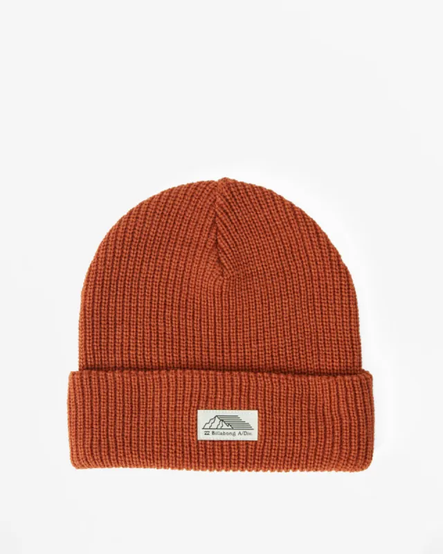 A/Div Rockies Beanie - Rust sold by Billabong