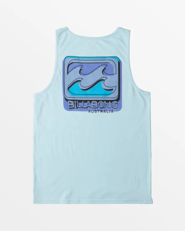 Boys Crayon Wave Tank Top - Coastal sold by Billabong