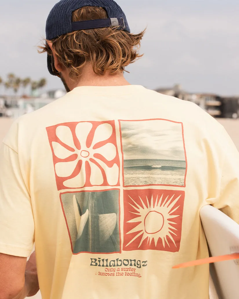Twin Fins T-Shirt - Papaya sold by Billabong