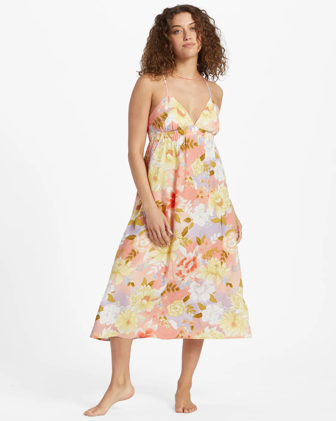 Sunset Skies Dress - Sweet Peach sold by Billabong