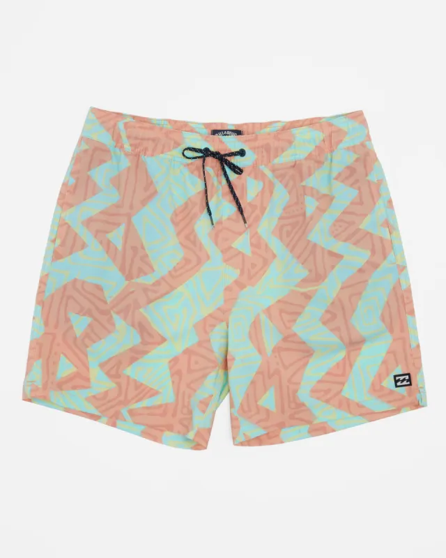 Sundays Layback 17" Swim Trunks - Melon sold by Billabong