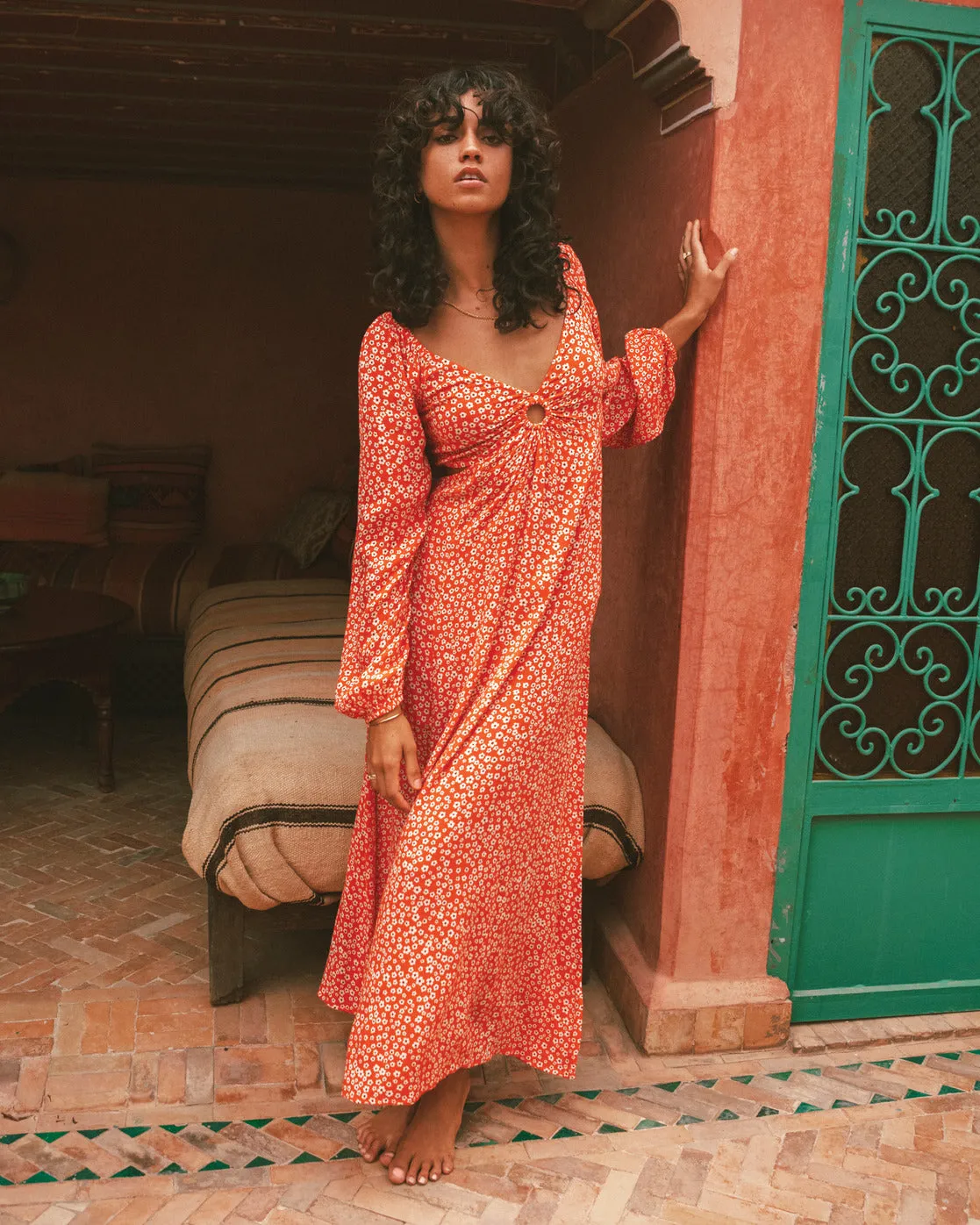 Last Call Maxi Dress - Fire Side sold by Billabong