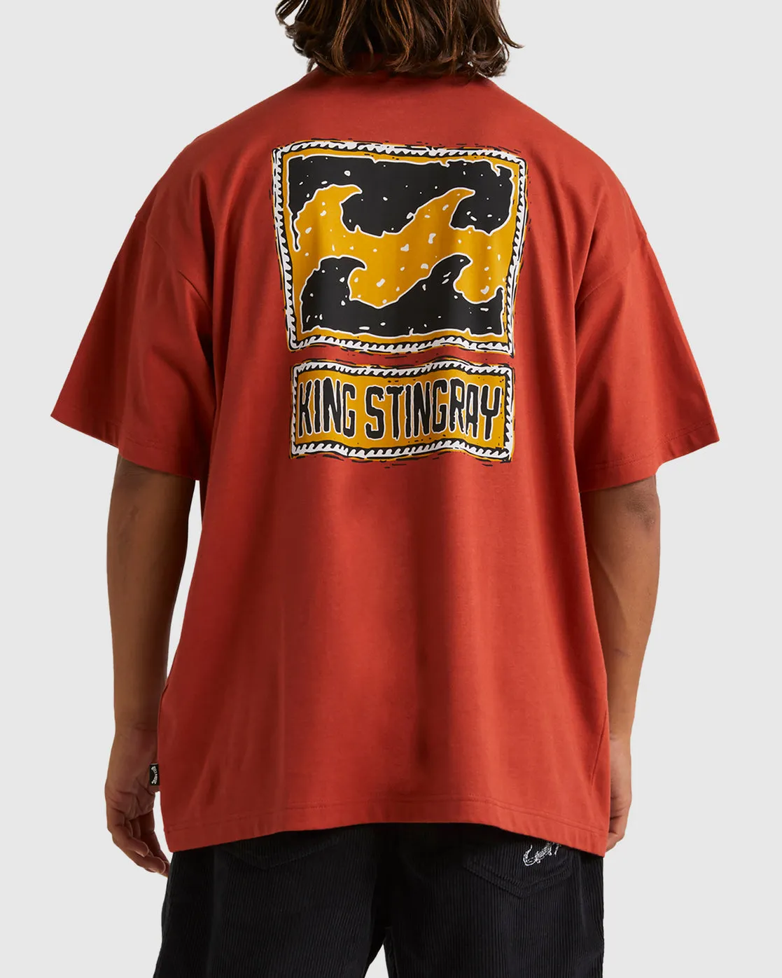 King Stringray Box Wave T-Shirt - Clay sold by Billabong product image thumbnail 2