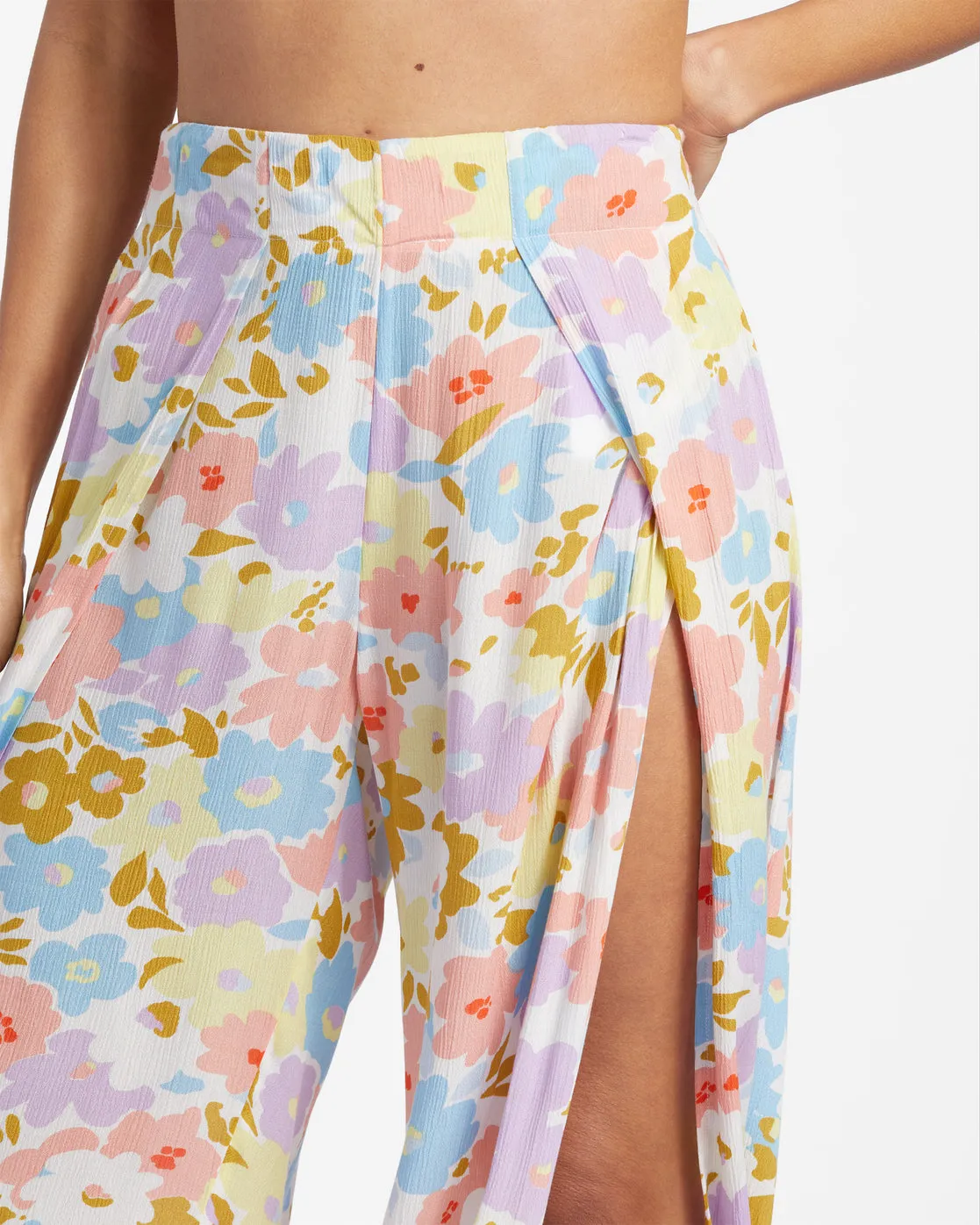 Split Spirit Floral Pants - White Multi sold by Billabong product image thumbnail 5