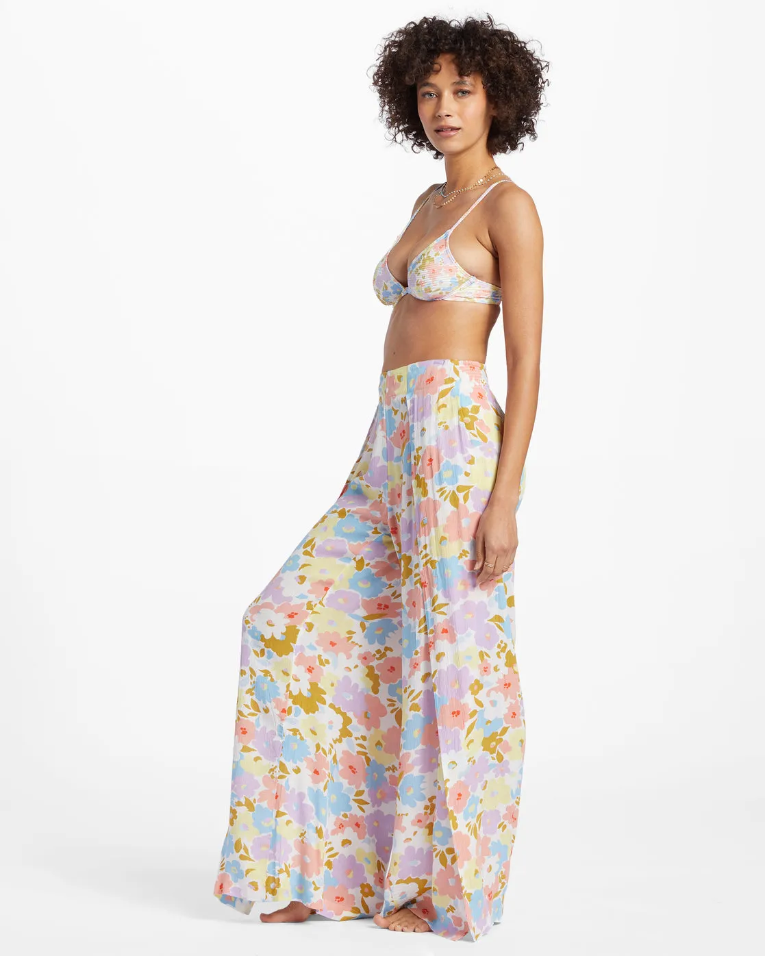 Split Spirit Floral Pants - White Multi sold by Billabong product image thumbnail 2