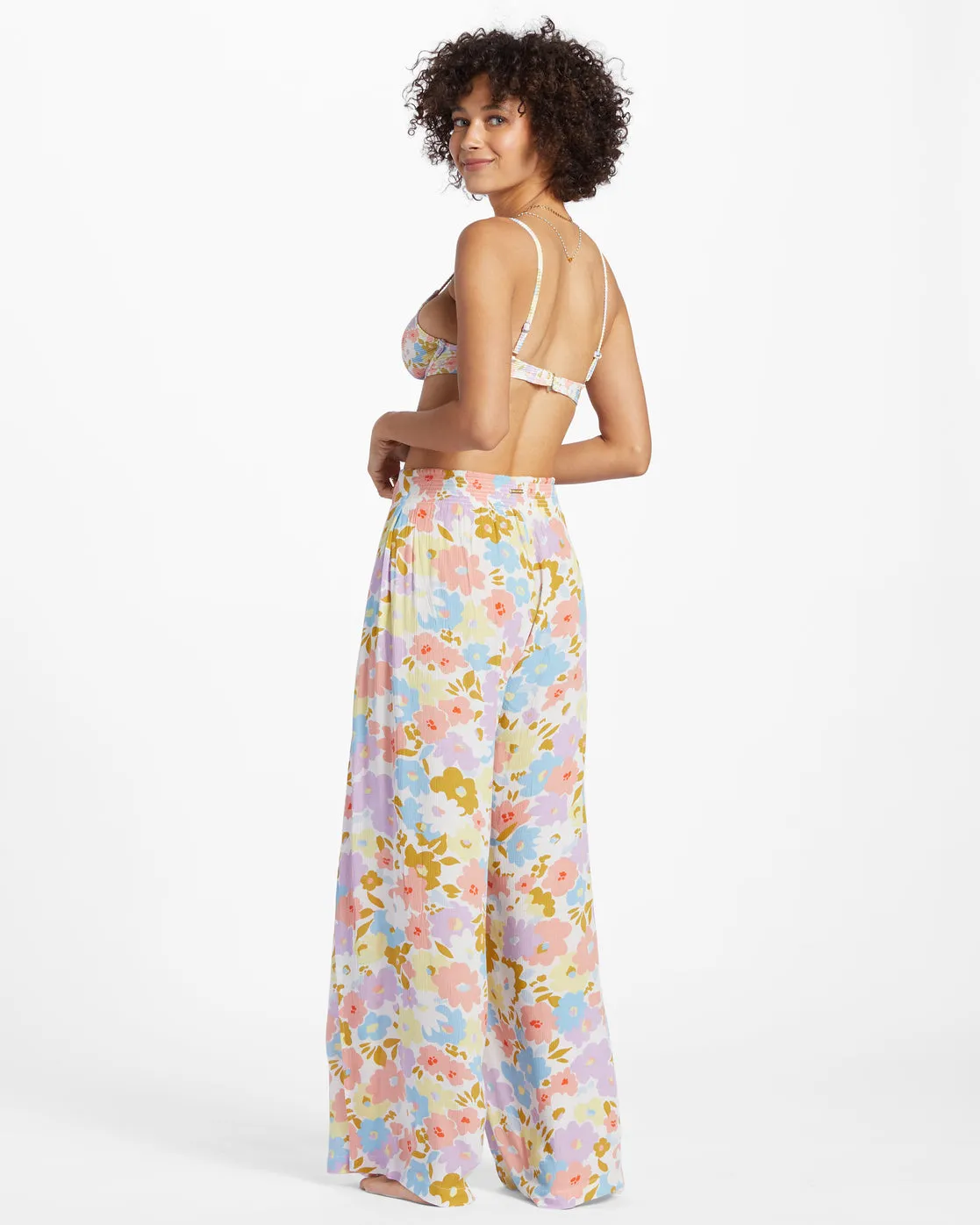Split Spirit Floral Pants - White Multi sold by Billabong product image thumbnail 3