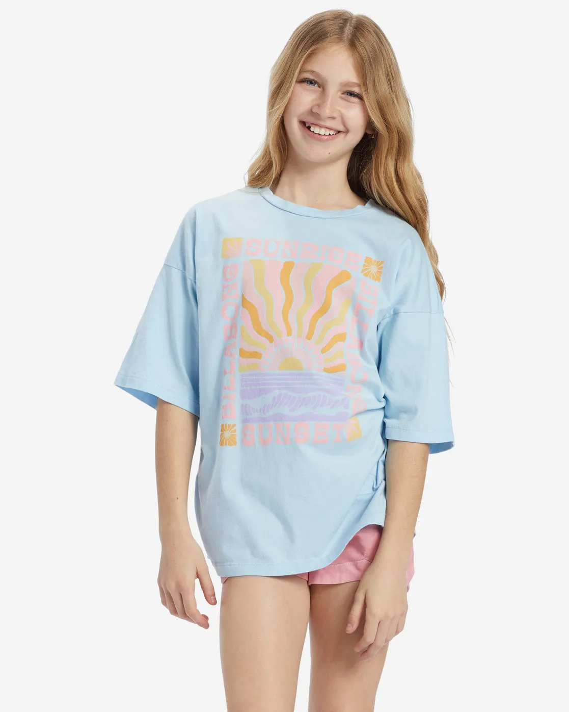 Girls Sunrise To Sunset T-Shirt - Bliss Blue sold by Billabong