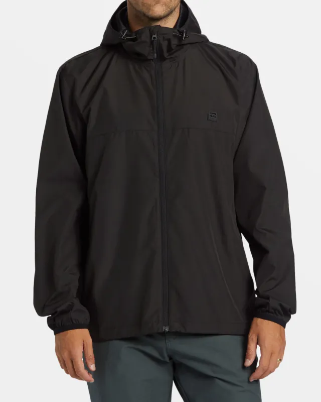 Transport Windbreaker Jacket - Black - Black sold by Billabong