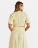 In The Palms Crop Top - Retro Yellow sold by Billabong