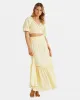 In The Palms Crop Top - Retro Yellow sold by Billabong