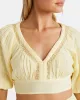 In The Palms Crop Top - Retro Yellow sold by Billabong