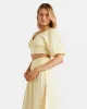 In The Palms Crop Top - Retro Yellow sold by Billabong