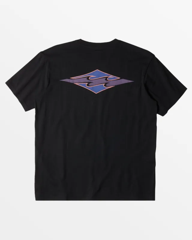 Crayon Wave T-Shirt - Black sold by Billabong