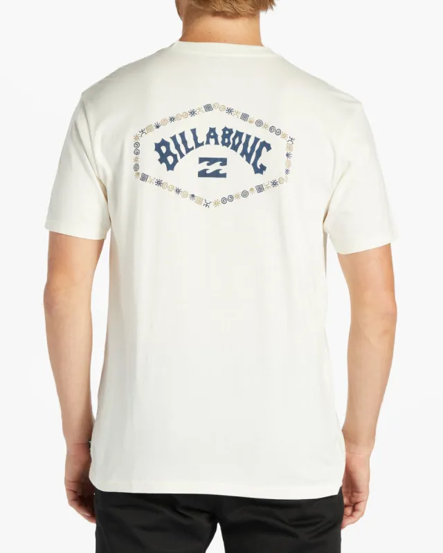 Exit Arch Short Sleeve T-Shirt - Off White sold by Billabong