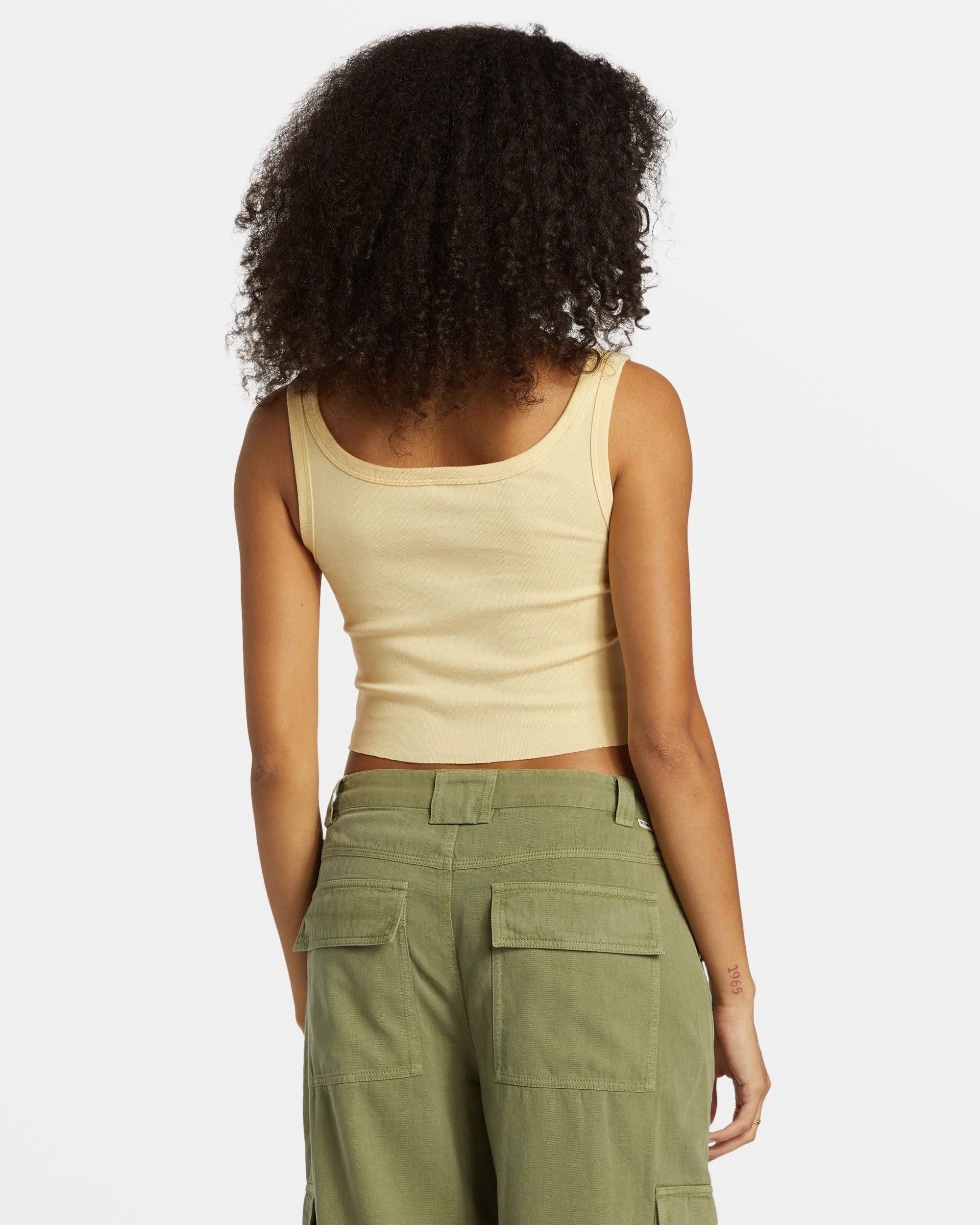 Escape To Nature Cropped Tank Top - Retro Yellow sold by Billabong product image thumbnail 4