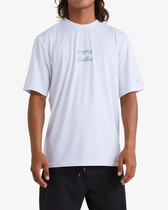 All Day Wave Loose Fit Short Sleeve Surf Tee - White sold by Billabong