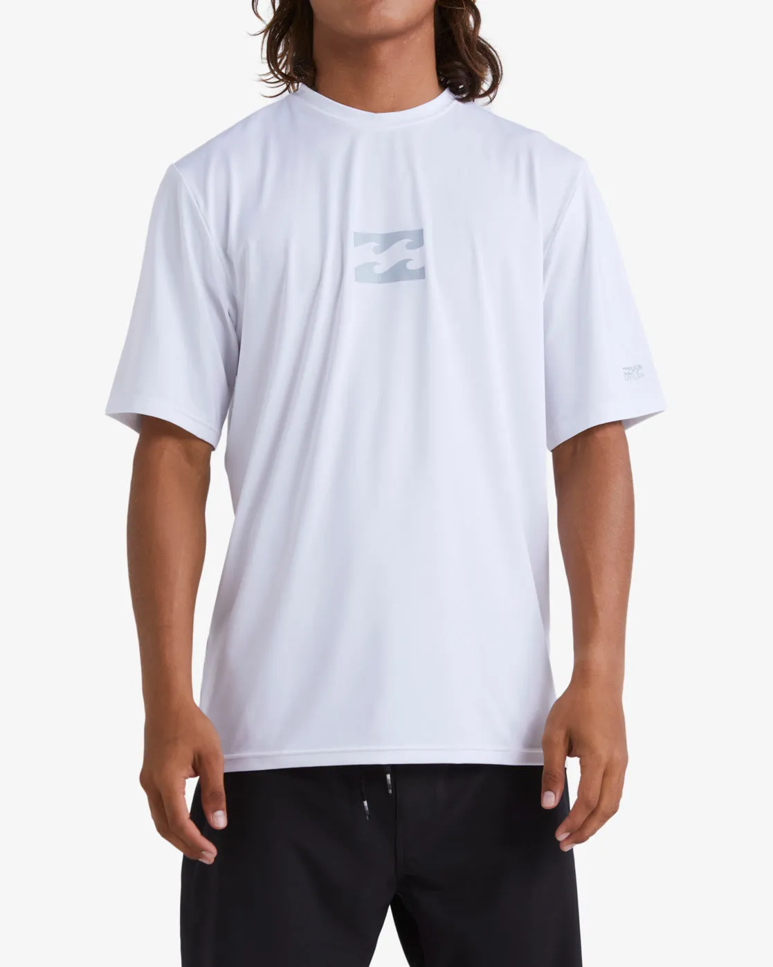 All Day Wave Loose Fit Short Sleeve Surf Tee - White sold by Billabong
