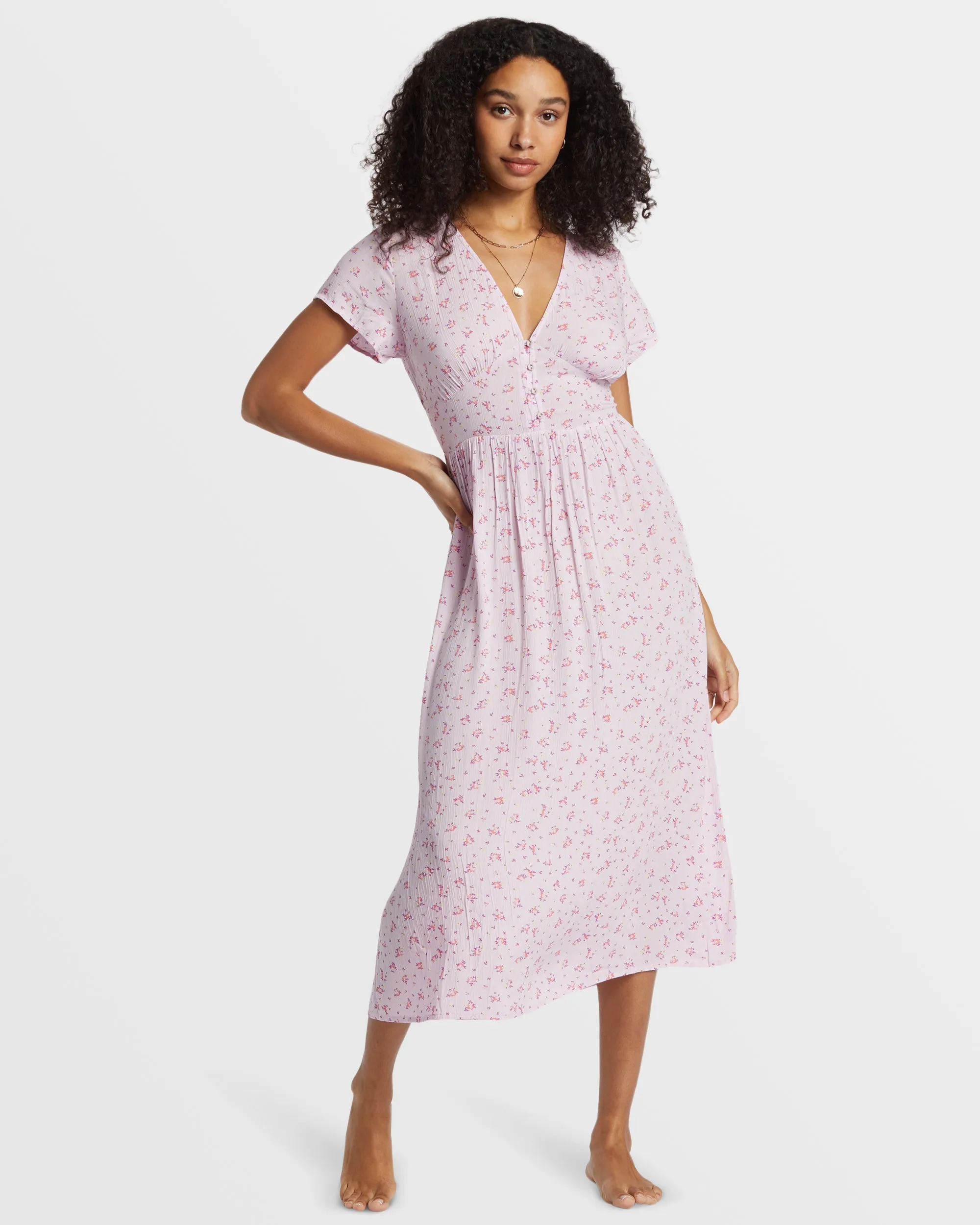 Morning Sky Midi Dress - Iced Lavender sold by Billabong product image thumbnail 3
