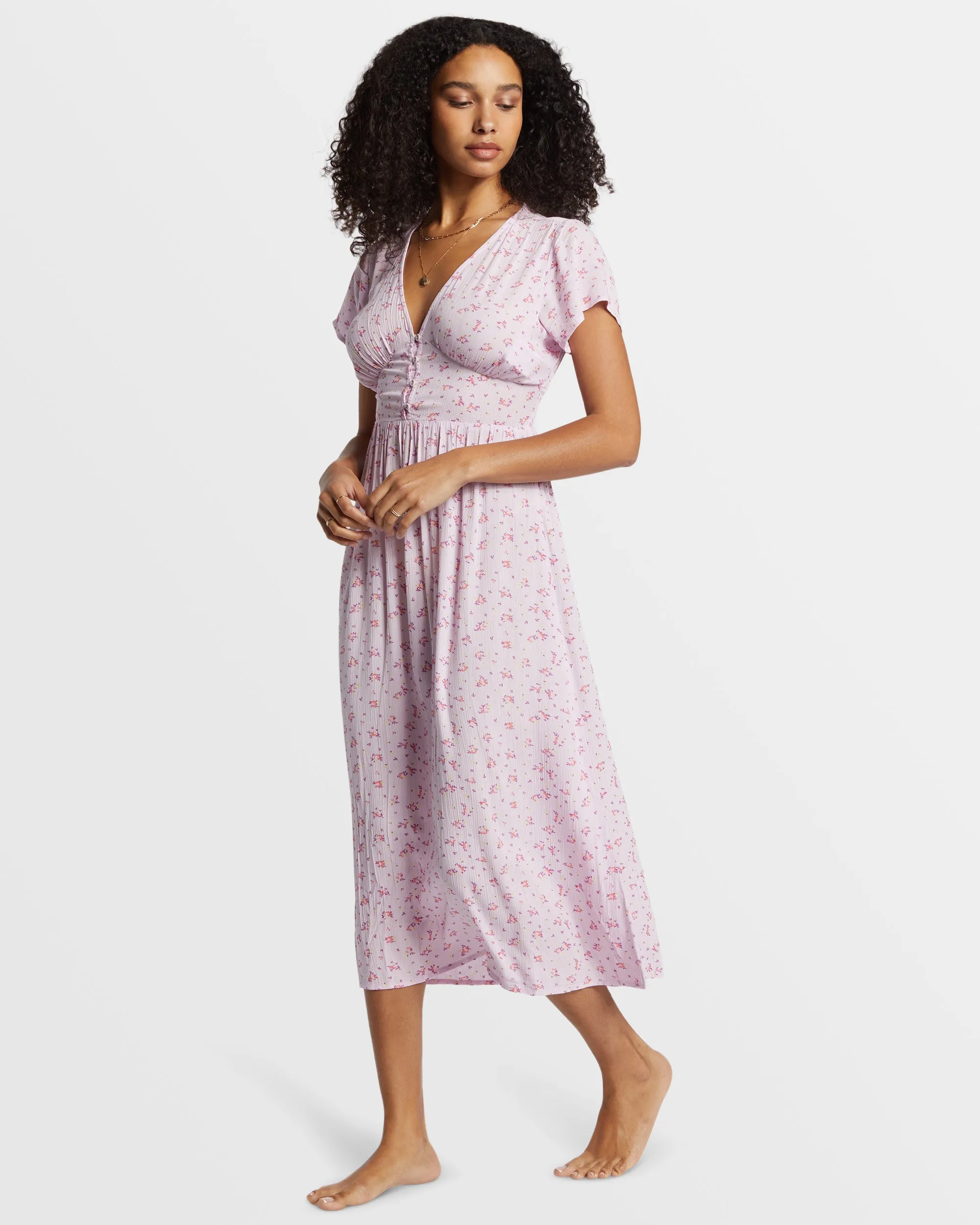 Morning Sky Midi Dress - Iced Lavender sold by Billabong product image thumbnail 5