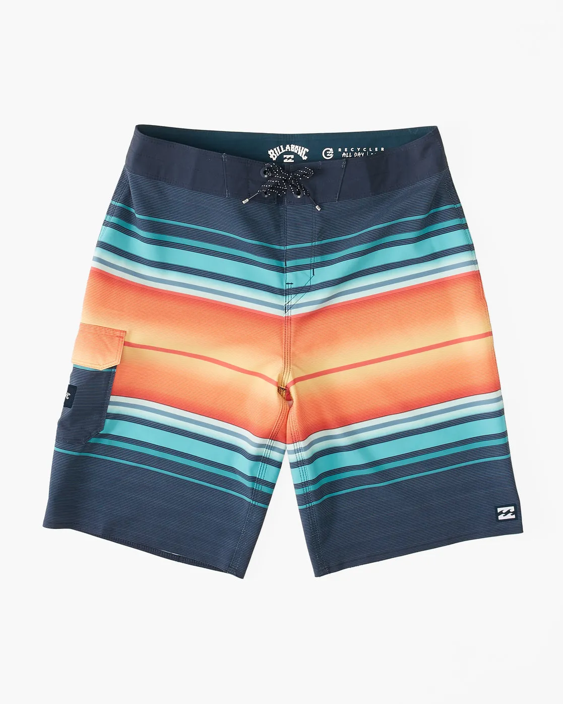 Boys All Day Stripe Pro Performance 16" Boardshorts - Navy sold by Billabong