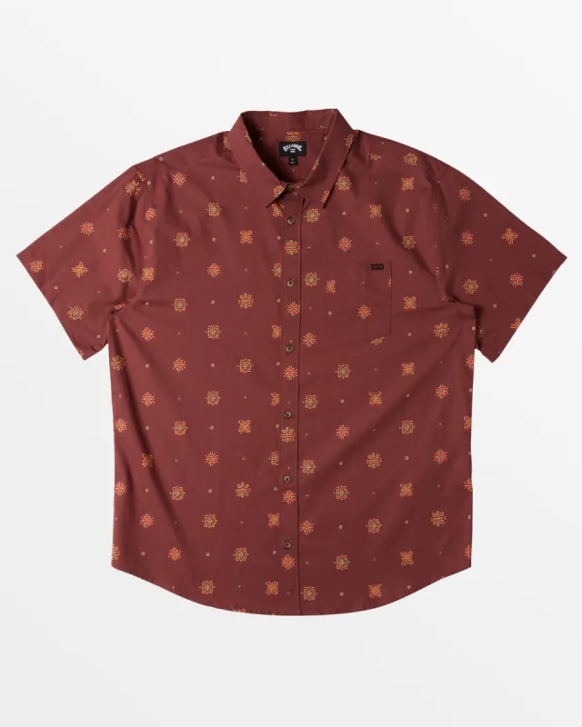 Sundays Mini Short Sleeve Shirt - Dusty Red sold by Billabong