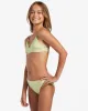 Girls Daydream Check Two Piece Banded Triangle Bikini Set - Light Lime sold by Billabong