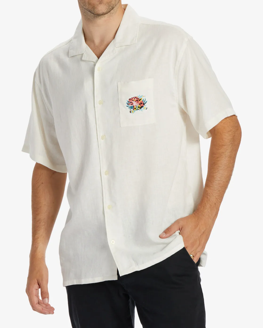 Zeledon Vacay Short Sleeve Shirt - Off White sold by Billabong product image thumbnail 2