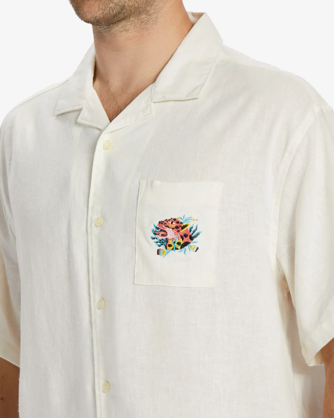 Zeledon Vacay Short Sleeve Shirt - Off White sold by Billabong product image thumbnail 4
