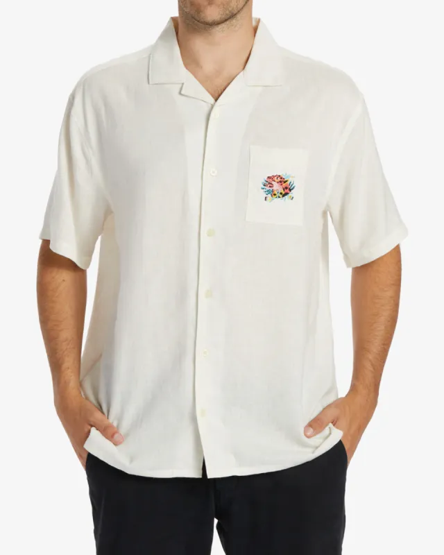 Zeledon Vacay Short Sleeve Shirt - Off White sold by Billabong