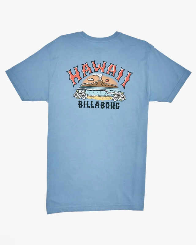 Volcano Arch T-Shirt - Washed Blue sold by Billabong