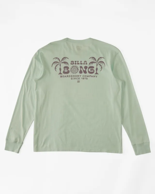 Boys Lounge Long Sleeve T-Shirt - Seaglass sold by Billabong