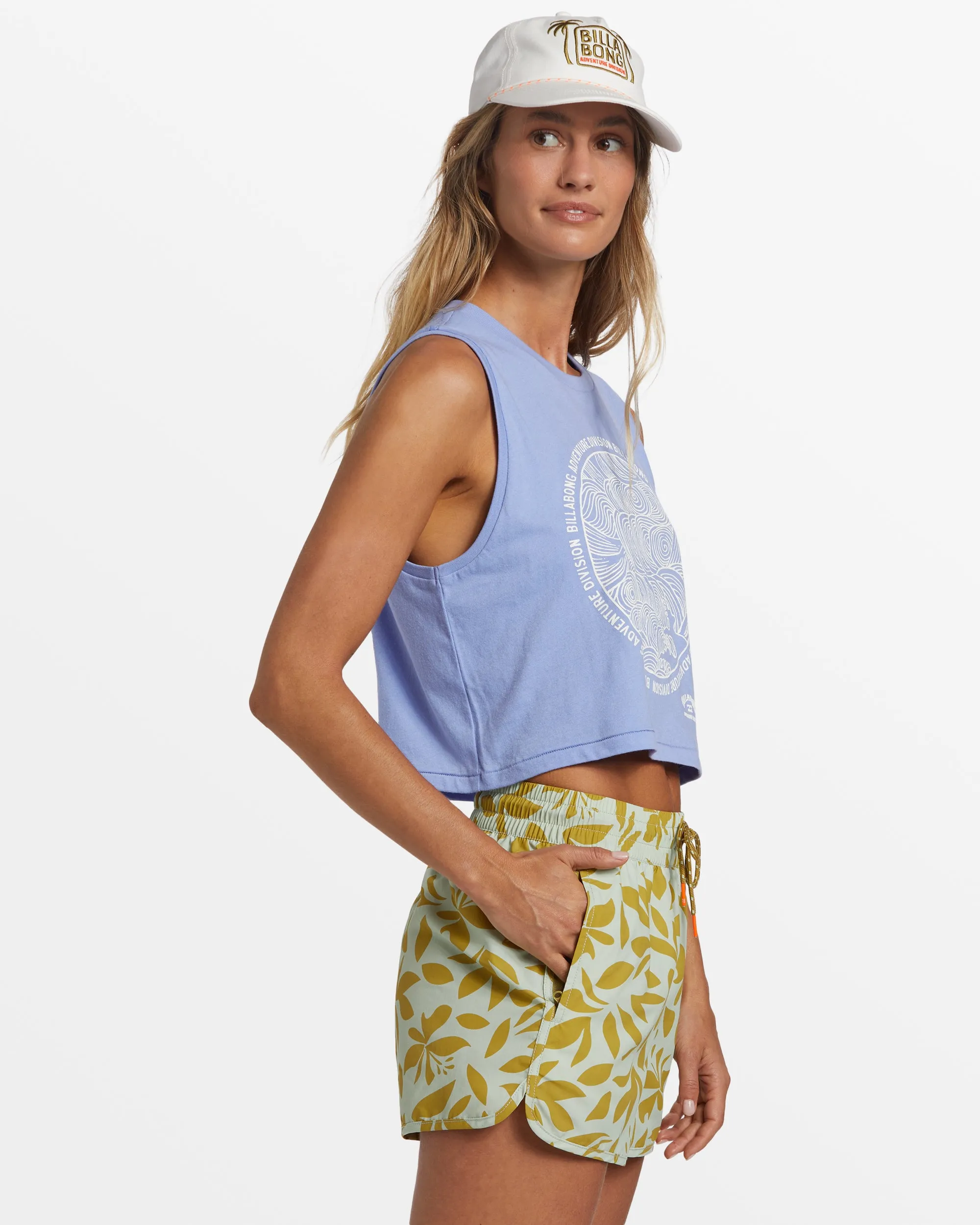 A/Div Cropped Muscle Tank Top - Cosmic Blue sold by Billabong product image thumbnail 3