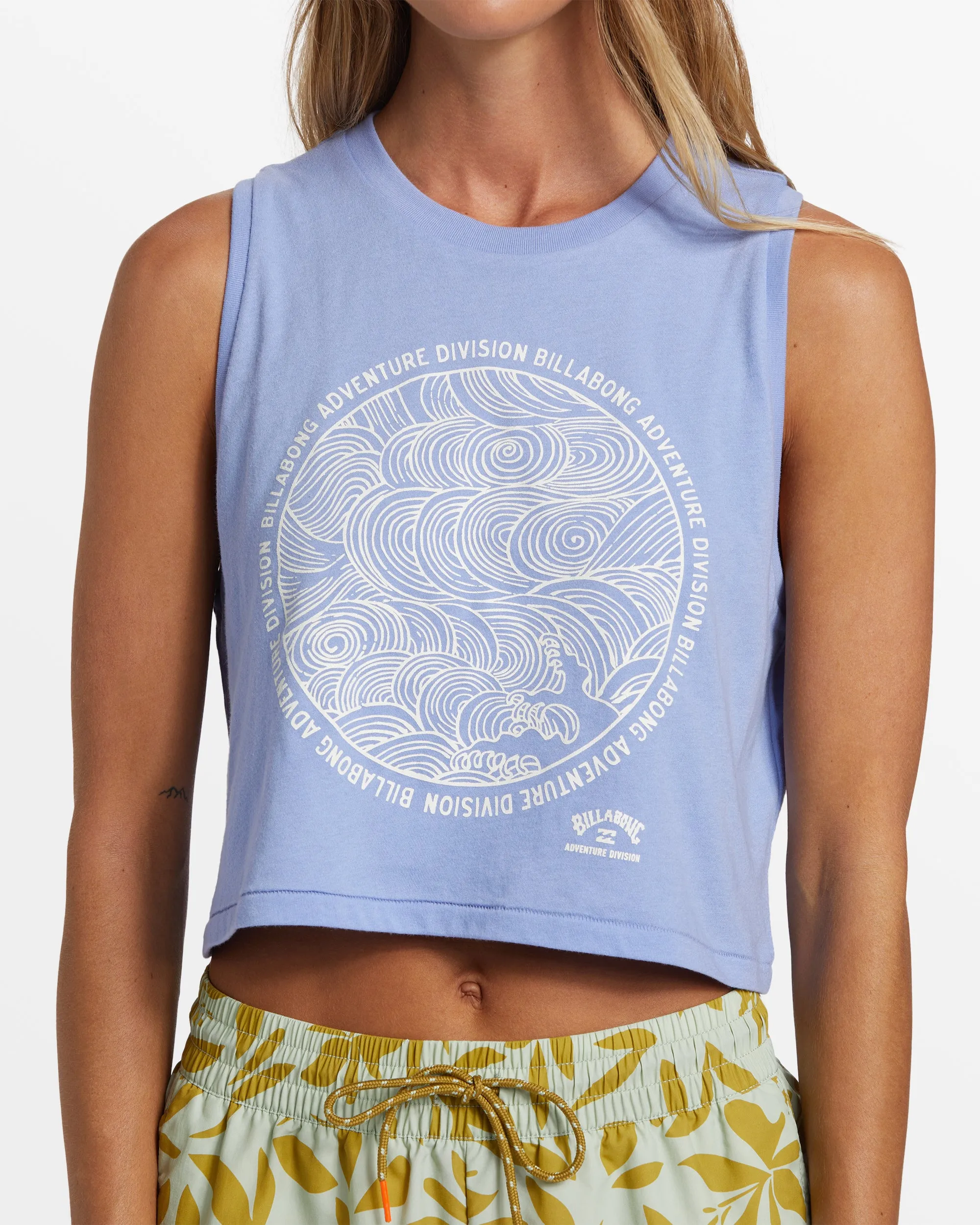 A/Div Cropped Muscle Tank Top - Cosmic Blue sold by Billabong product image thumbnail 4