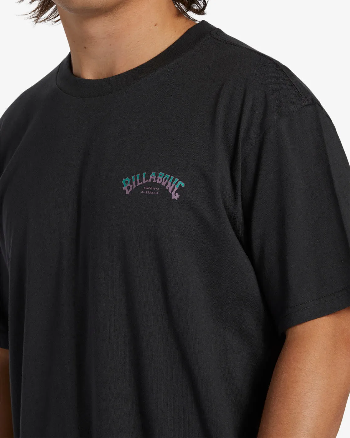 Stacked Arch T-Shirt - Washed Black sold by Billabong product image thumbnail 3