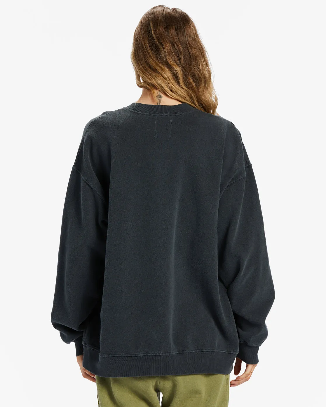 Ride In Oversized Crewneck Sweatshirt - Black Sands 2 sold by Billabong product image thumbnail 3
